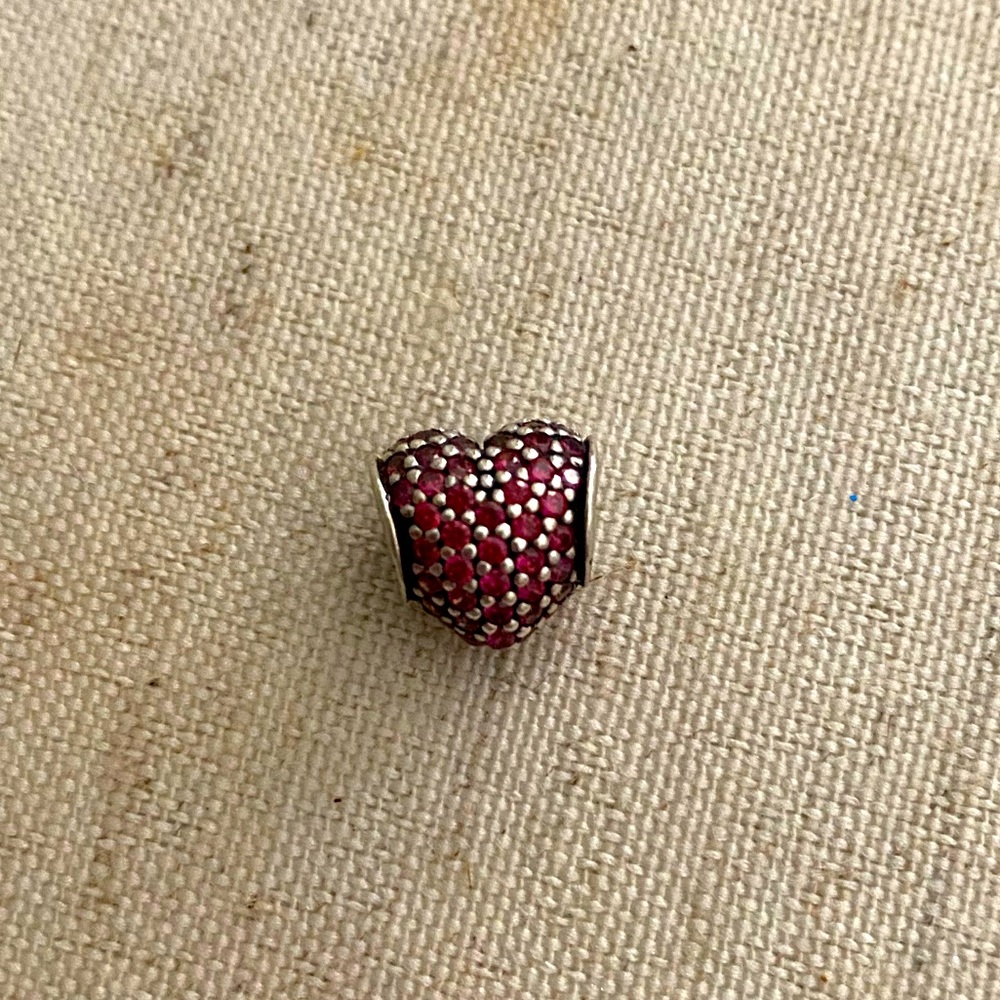 Sparkling Heart Pandora Charm